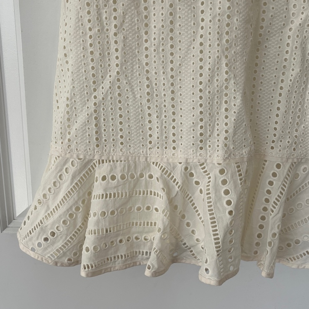 Banana Republic | Cream Eyelet Midi Dress - Picture 4 of 4